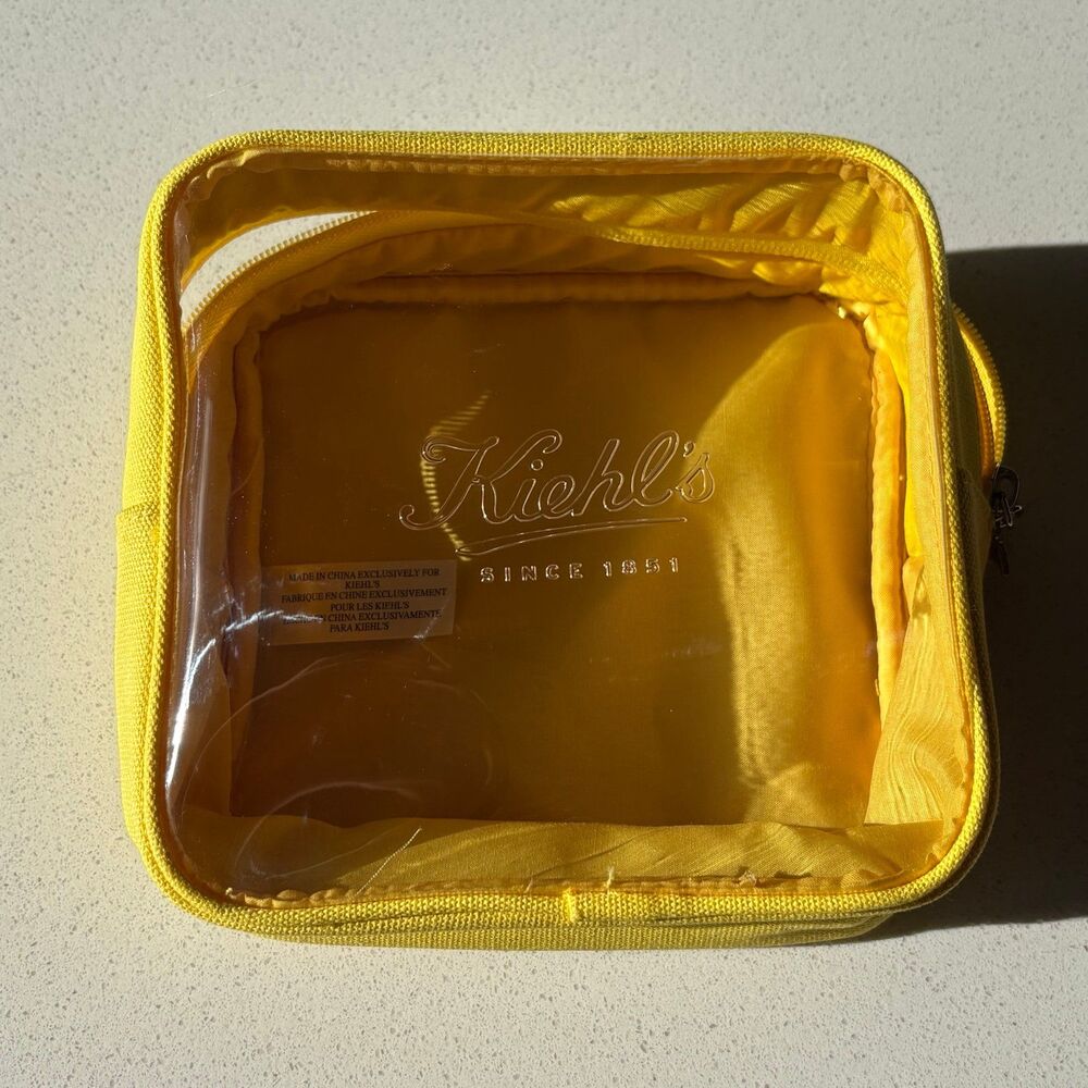 Kiehl’s Limited Edition Yellow Makeup bag